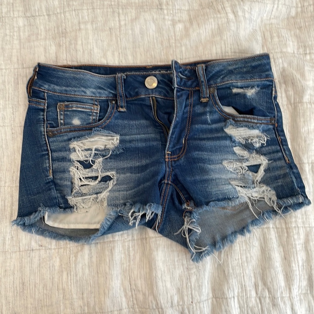 AE Cut Off Jean Shorts